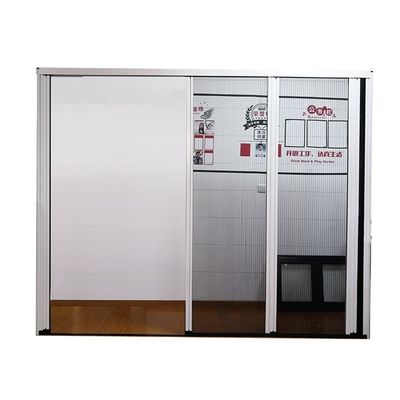 Estilo abierto retráctil personalizado triple mosquiteros cuchilla corredera puerta y ventana