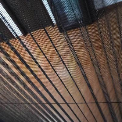 Cuadro de aluminio verde Mosquito Plissed Mesh Plegable Puerta de pantalla para el diseño moderno