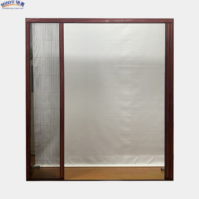 Cuadro de aluminio verde Mosquito Plissed Mesh Plegable Puerta de pantalla para el diseño moderno