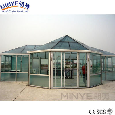 Salón solar electroforético / Jardín de invierno de aluminio / Conservatorio con diseño de techo triangular