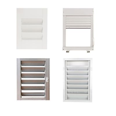 Diseño moderno Exterior Louvers de aluminio Ventanas metálicas con ventanas de doble acristalamiento