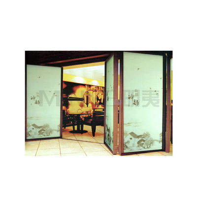 Color de madera azul Modern Wooden Folding Bifold Door para construcción duradera
