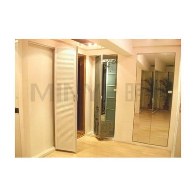 Color de madera azul Modern Wooden Folding Bifold Door para construcción duradera
