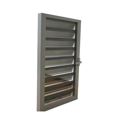 Precio asequible Aluminio hermético antirrobo Jalousie Ventana de cristal