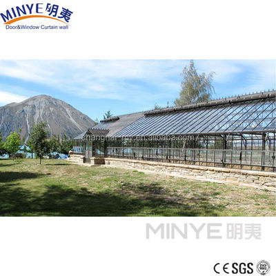 Sala de sol de vidrio hueco de doble templado de origen para el invernadero de marco de aluminio