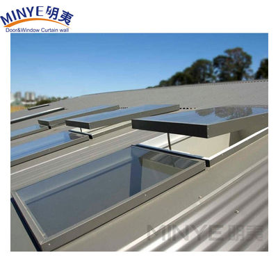 1.4mm espesor de perfil claraboya techo ventanas superiores con persianas eléctricas y prueba de granizo