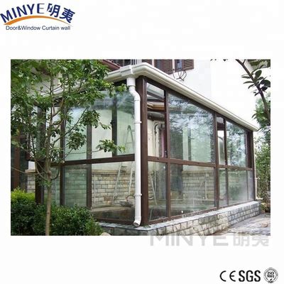 2020 Estilo de moda Casa de vidrio de aluminio personalizada Sala de sol con diseño personalizable
