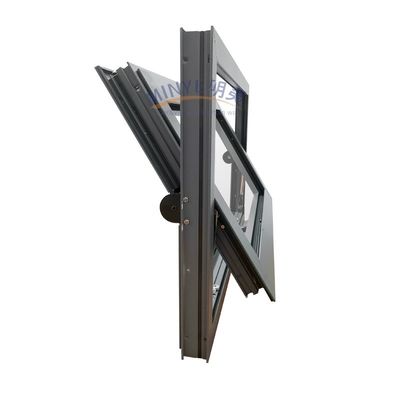 Hardware Aluminio Ventana suspendida giratoria centralmente horizontal para mercados nacionales