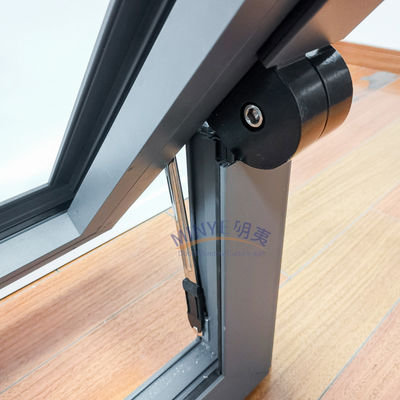 Hardware Aluminio Ventana suspendida giratoria centralmente horizontal para mercados nacionales
