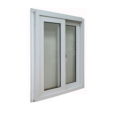 Posición comercial colores personalizados ventana corredera UPVC con sistema de fibra de vidrio