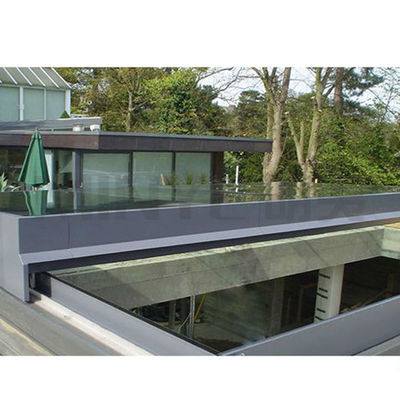 Ventanas de techo de claraboyas de aluminio de vidrio doble templado con malla de pantalla de fibra de vidrio