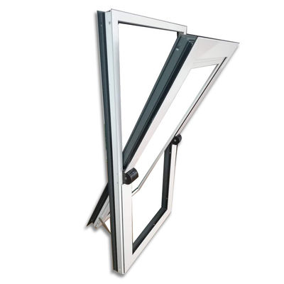 Buen sellado colores personalizados de aluminio centro pivote ventanas colgadas con diseño moderno