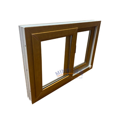 Ventanas deslizantes de UPVC personalizables con patrón de apertura horizontal y selección de color
