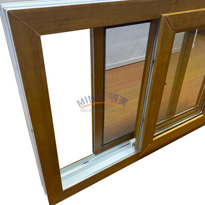 Ventanas deslizantes de UPVC personalizables con patrón de apertura horizontal y selección de color