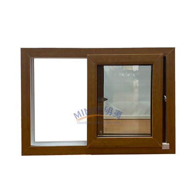 Ventanas deslizantes de UPVC personalizables con patrón de apertura horizontal y selección de color