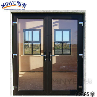 Alemania Puerta de mano Australia Estándar de doble acristalamiento grandes ventanas plegables y puertas