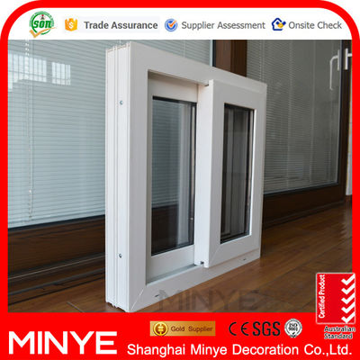 Ventana corredera de plástico para el diseño del hogar