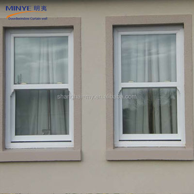 Diseño de ventanas de vidrio corredizo de oficina con revestimiento de aluminio y hardware chino superior