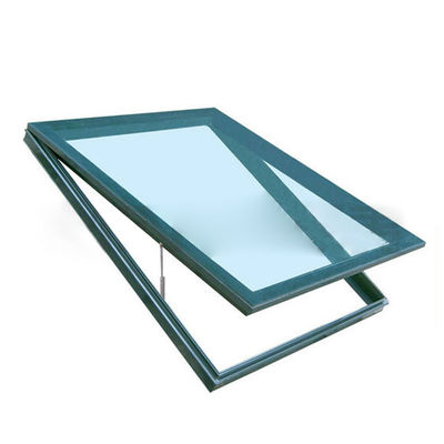 China Hardware superior de vidrio de doble acristalamiento de aluminio techo ventana superior para el apartamento de energía