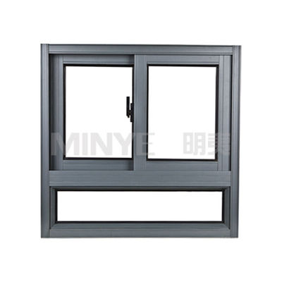 Ventana corredera de perfil de PVC de estilo baño con pantalla de mosca y hardware de Alemania