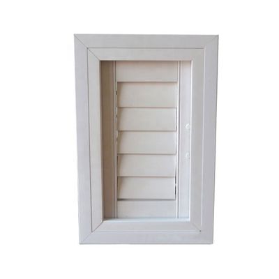 Economía Baño de aleación de aluminio Ventanas con persianas de plantación de vidrio a prueba de viento