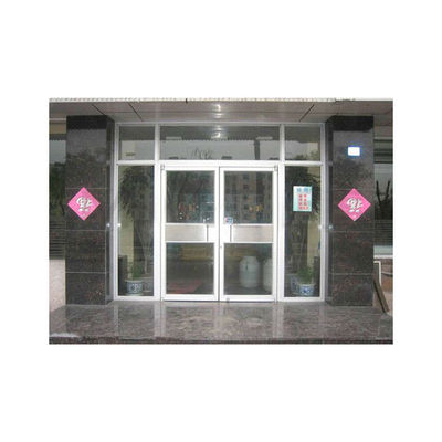 Puerta giratoria de la tienda KFC con vidrio de marco de aluminio recubierto en polvo y diseño de resorte