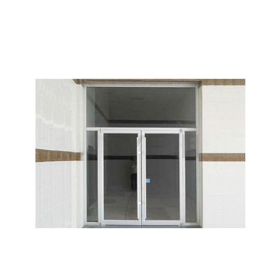 Puerta giratoria de la tienda KFC con vidrio de marco de aluminio recubierto en polvo y diseño de resorte