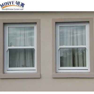 Ventana corredera vertical de vinilo de Shanghai con acero y hardware de refuerzo de 1,2 mm
