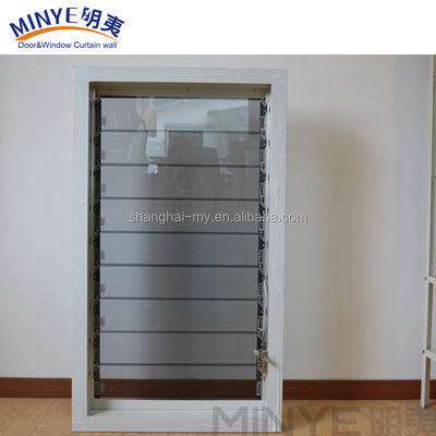 Ventana decorativa de aluminio de aleación de vidrio huracán para medidas de seguridad