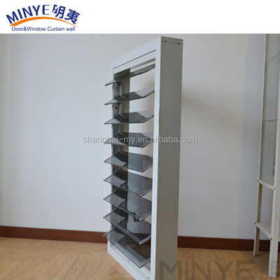 Ventana decorativa de aluminio de aleación de vidrio huracán para medidas de seguridad