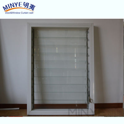 Ventana decorativa de aluminio de aleación de vidrio huracán para medidas de seguridad