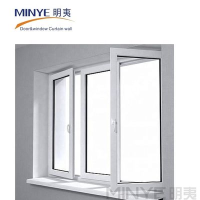 Ventana de doble vidrio de tamaño personalizado con revestimiento de PVC para aislamiento térmico y acústico