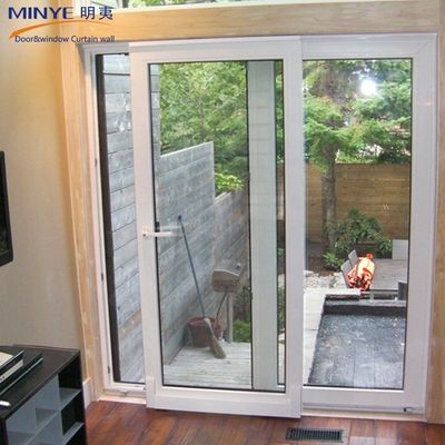 Puertas de PVC / UPVC de doble acristalamiento de polímero de tamaño personalizado para la cocina delantera