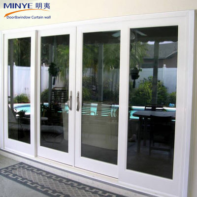 Puertas de PVC / UPVC de doble acristalamiento de polímero de tamaño personalizado para la cocina delantera