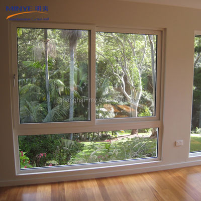 Ventana corredera con vidrio de seguridad templado para diseño de casas