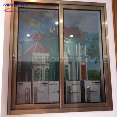 Ventana corredera con vidrio de seguridad templado para diseño de casas