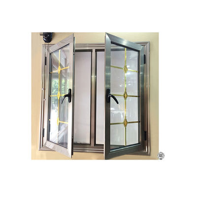 Ventana de vidrio de aluminio bi plegable para decoración de viviendas