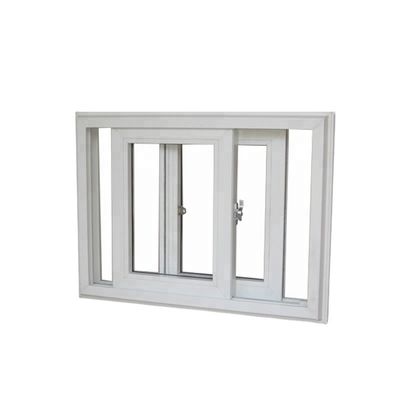 Ventanas corredizas de vidrio doble templado a prueba de huracanes para el marco de plástico de oficina