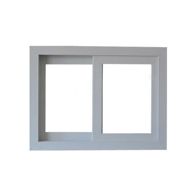 Ventanas corredizas de vidrio doble templado a prueba de huracanes para el marco de plástico de oficina