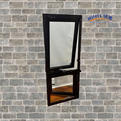 Ventana de doble acristalamiento de perfil de aluminio con colores personalizados.