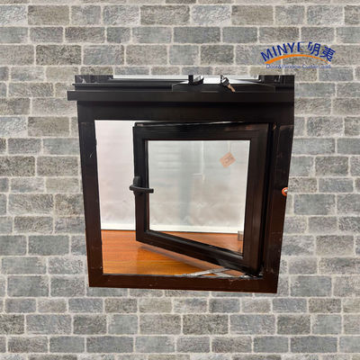Ventana de doble acristalamiento de perfil de aluminio con colores personalizados.