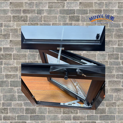 Ventana de doble acristalamiento de perfil de aluminio con colores personalizados.