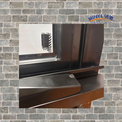 Ventana de doble acristalamiento de perfil de aluminio con colores personalizados.