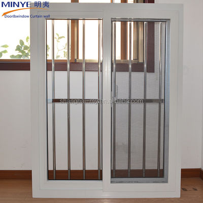 Innovador diseño de ventanas corredizas de PVC/UPVC con parrillas