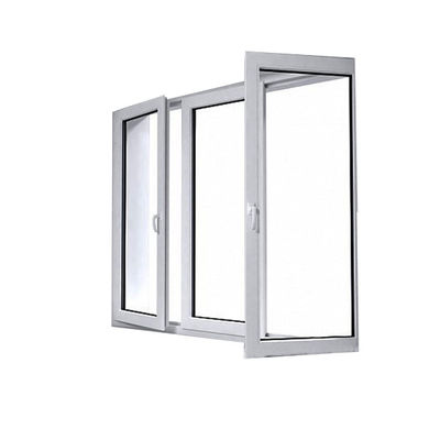 Diseño de ventanas de revestimiento de UPVC/PVC para inodoros Resistencia al viento 3500pa Estilo abierto y oscilante