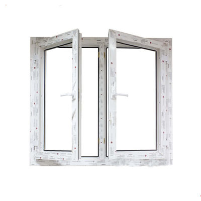 Diseño de ventanas de revestimiento de UPVC/PVC para inodoros Resistencia al viento 3500pa Estilo abierto y oscilante