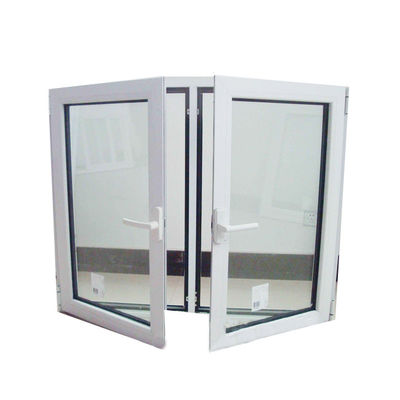 Diseño de ventanas de revestimiento de UPVC/PVC para inodoros Resistencia al viento 3500pa Estilo abierto y oscilante