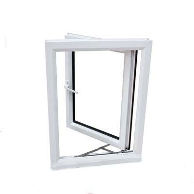 Diseño de ventanas de revestimiento de UPVC/PVC para inodoros Resistencia al viento 3500pa Estilo abierto y oscilante