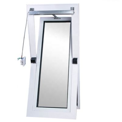 Cristales templados de aleación de aluminio decorativo con centro de pivote, casco inclinado y ventana giratoria