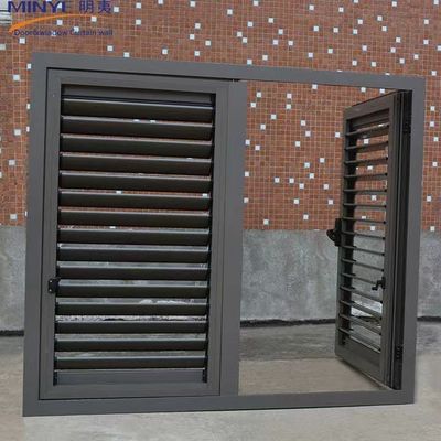 Puerta de manivela con marco de aleación de aluminio y colores personalizados